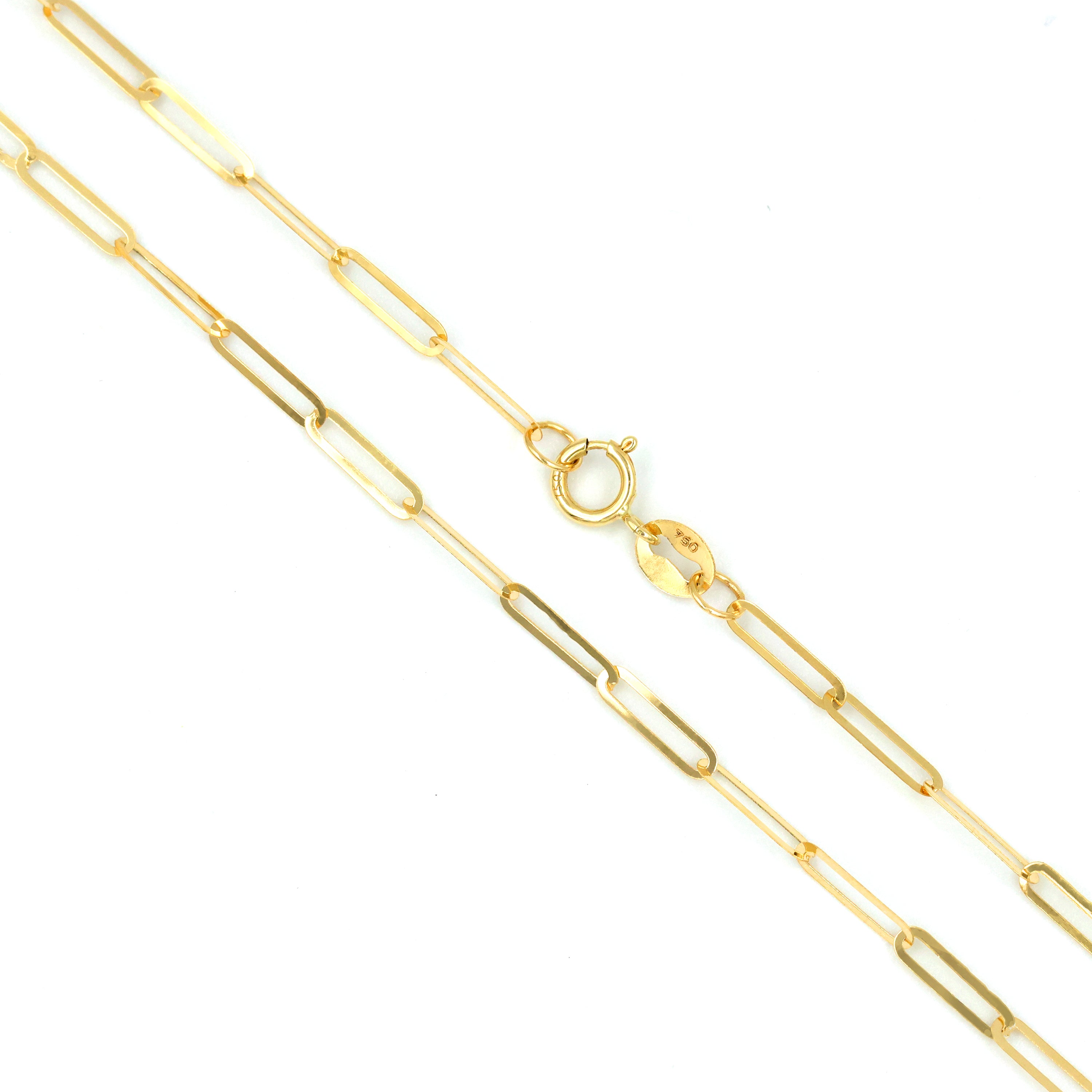 18K Gold Paperclip Chain | Perfect Gift - Shop Today