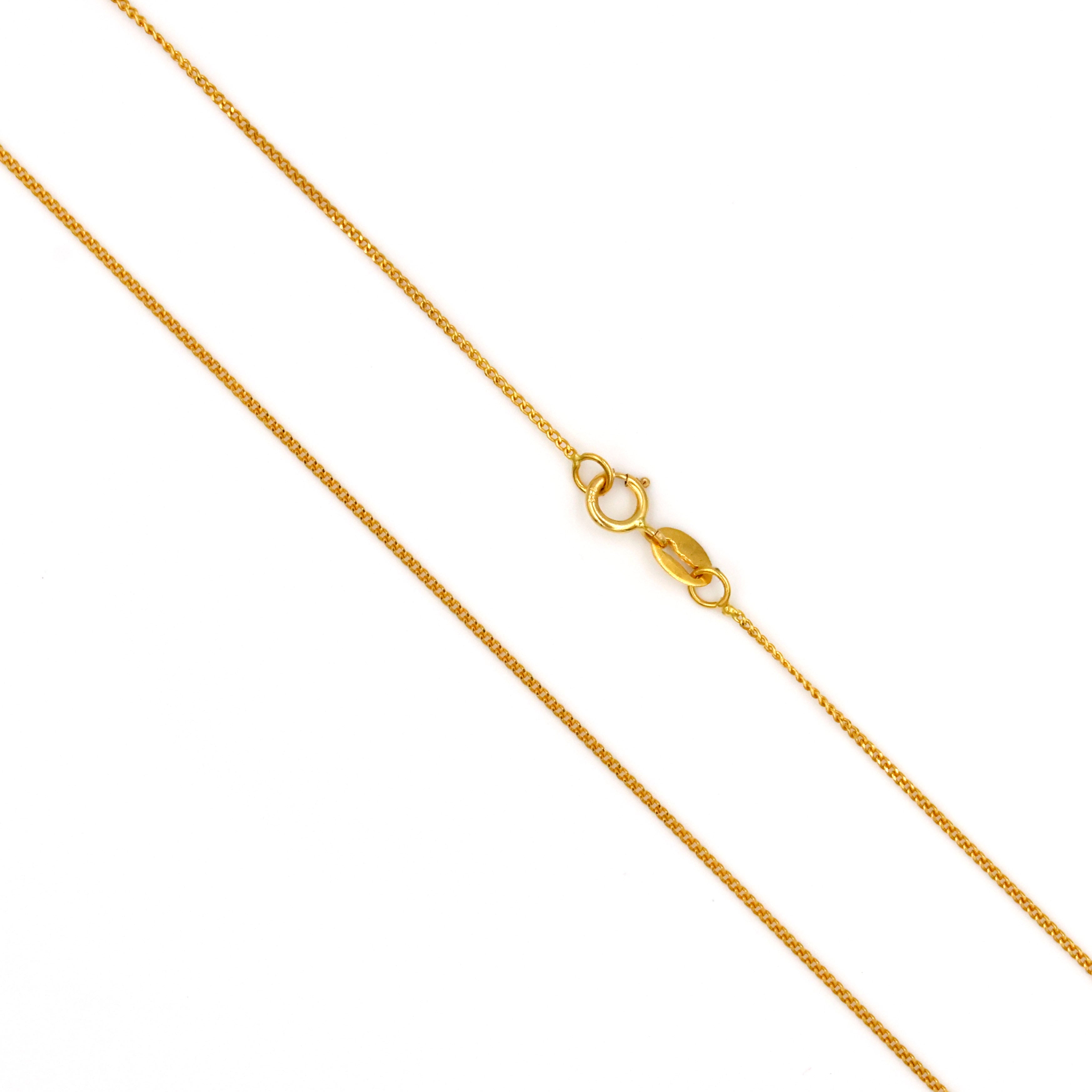 22K Gold Box Chain – Delicate & Durable Perfection