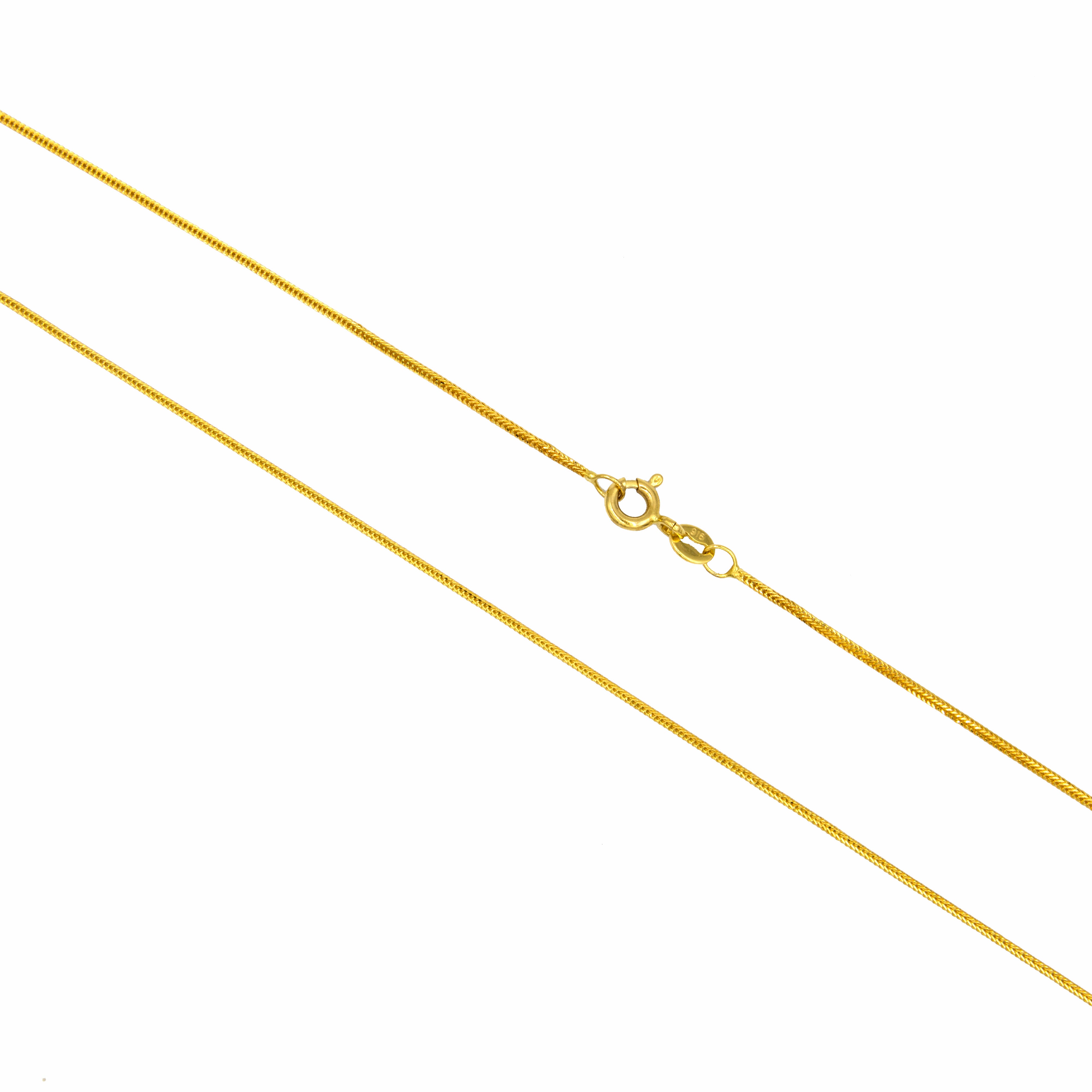 22K Gold Solid V Chain – Premium Craftsmanship
