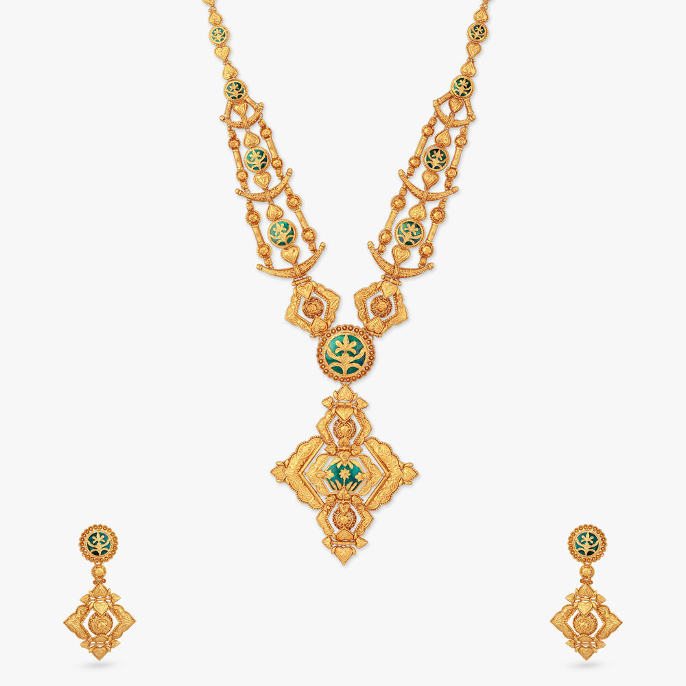 Lavin 18K Gold Crescent Necklace