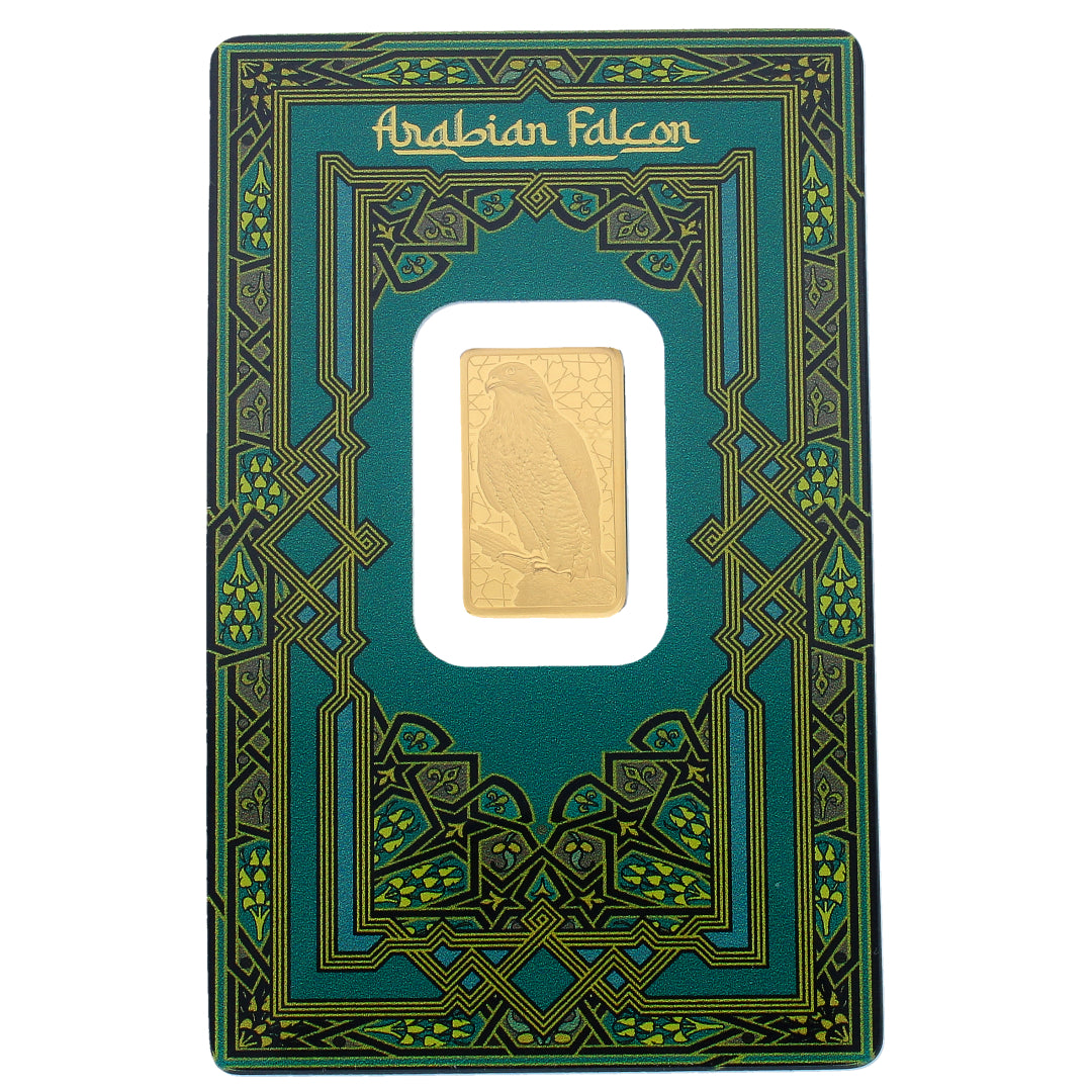 Pamp Suisse 5 Grams Arabian Falcon Gold Bar 24KT