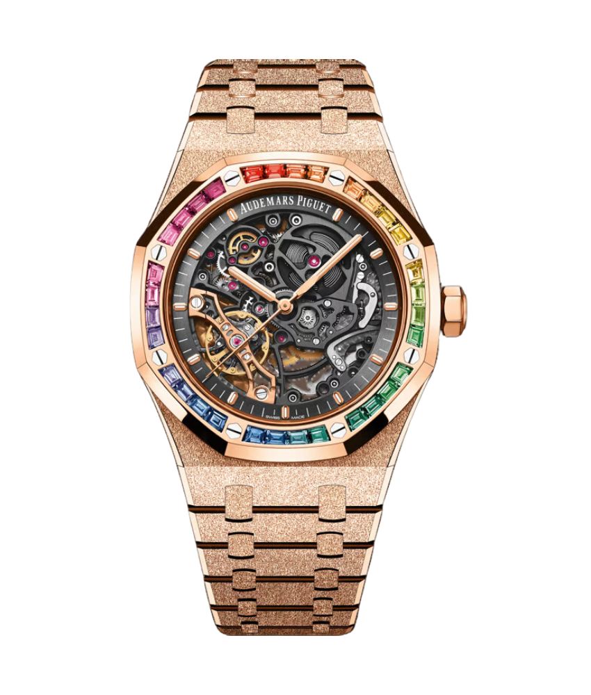 Audemars Piguet Royal Oak 15412OR.YG.1224OR.01-B Frosted Rose Gold Grey Dial