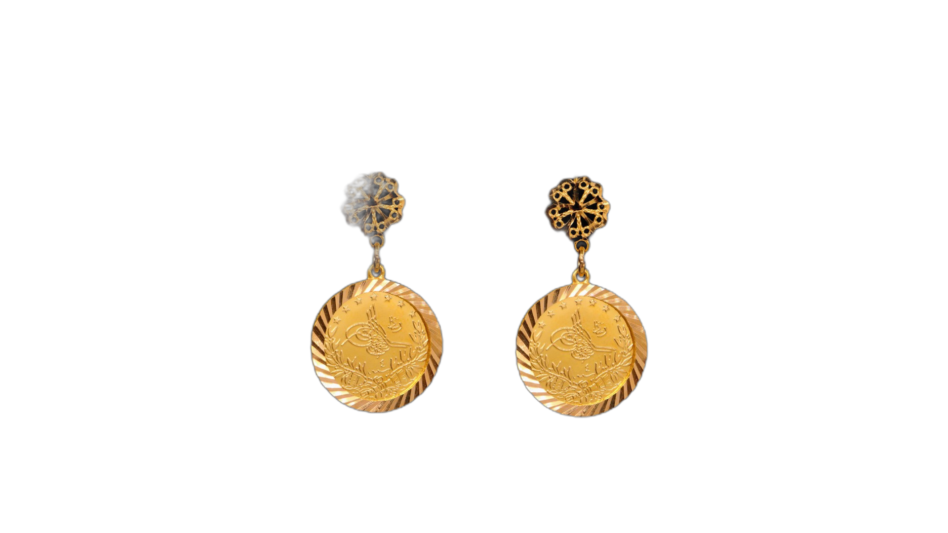 21K Gold Earrings
