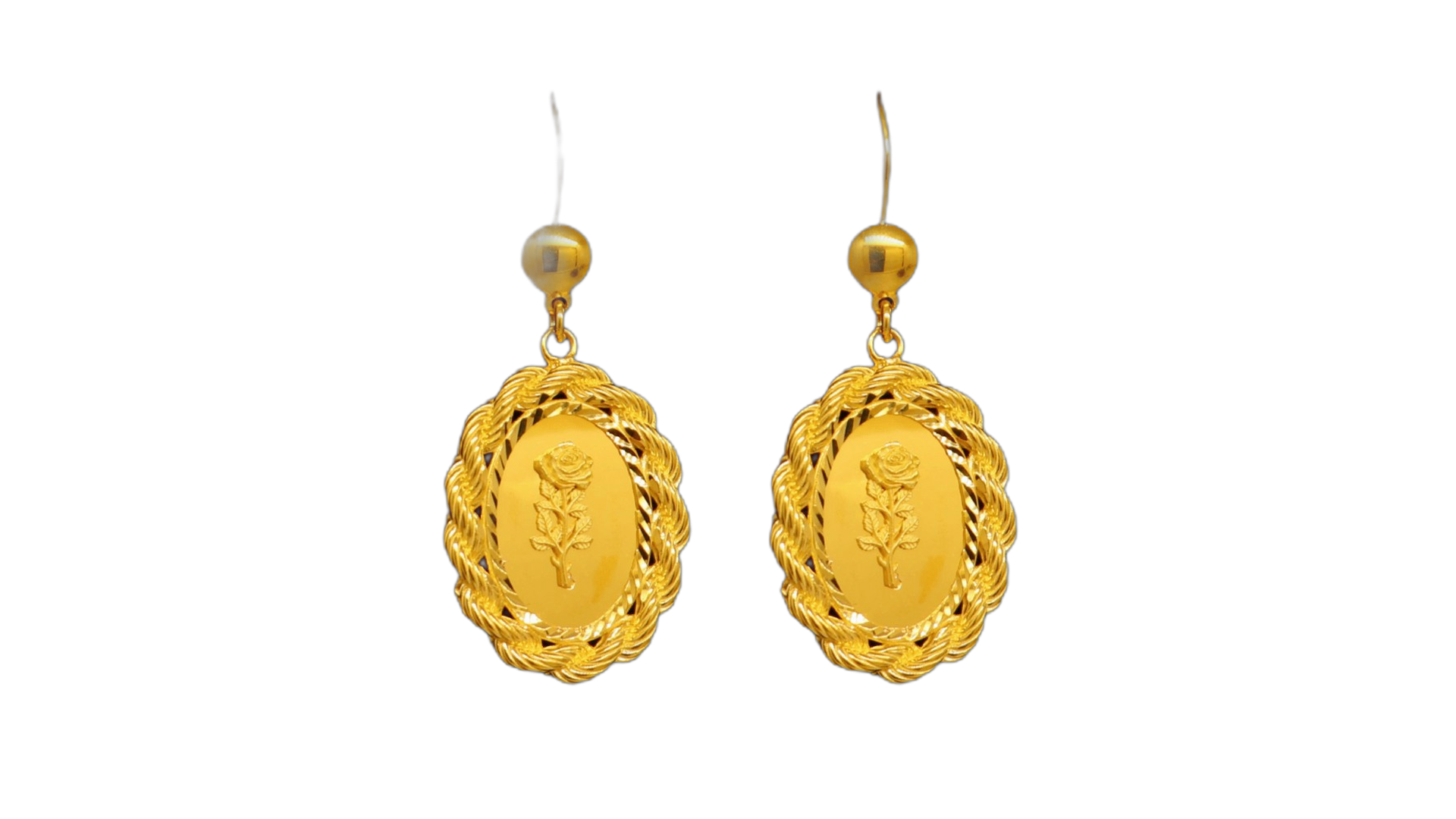 21K Gold Earrings