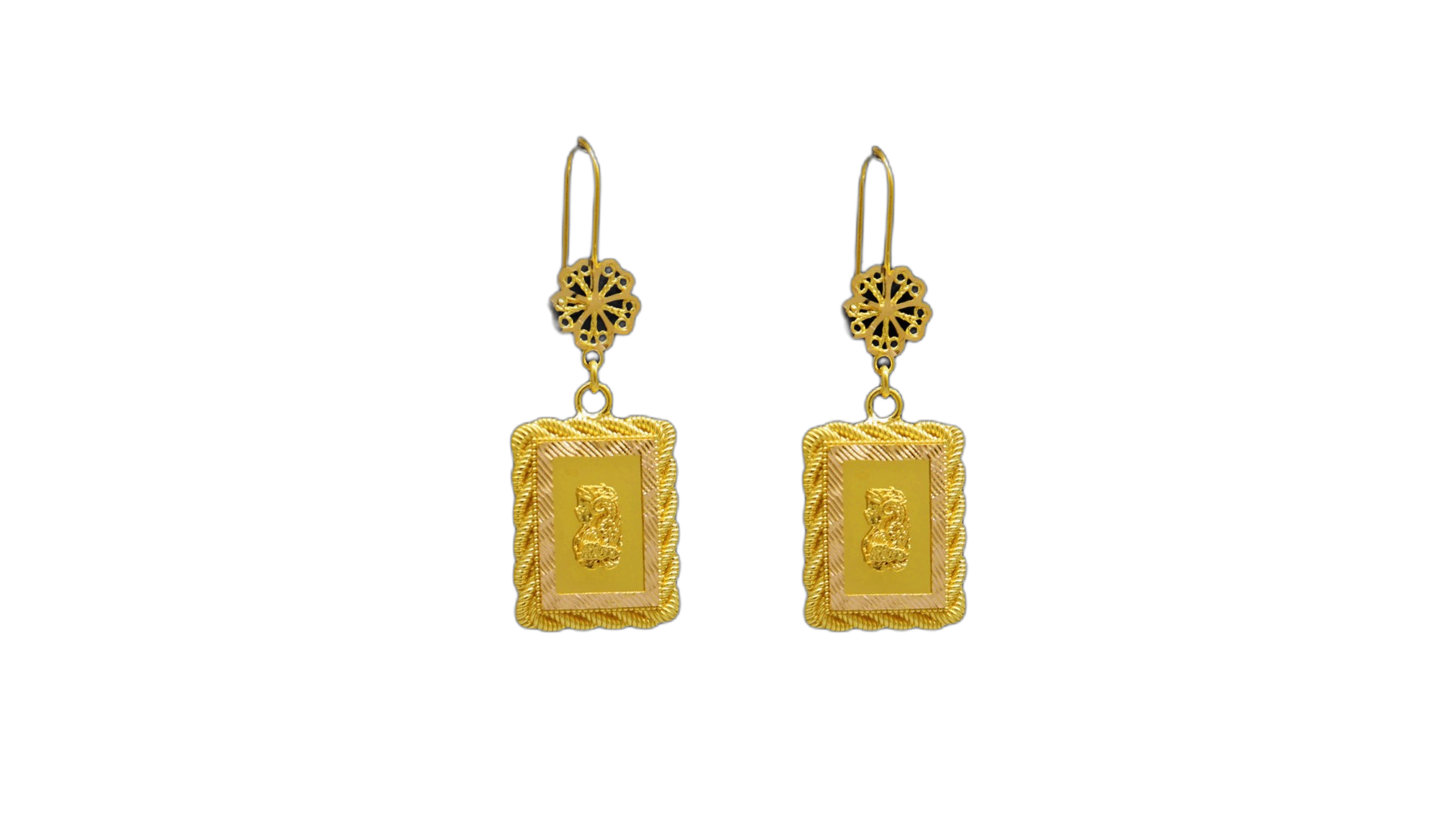 21K Gold Earrings